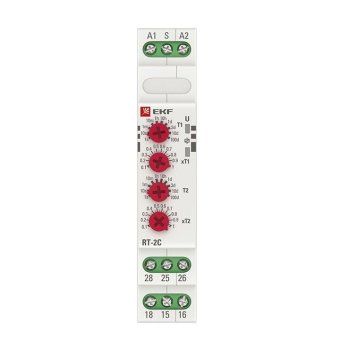 реле времени rt-2c 12-240в 2 регулир. порога времени 2 исп. конт. proxima ekf rt-2c-12-240 от магазина Штепсель и батарейка. - фото_2