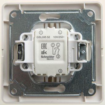 выключатель 2-кл. сп glossa 10а ip20 (сх. 5) 10ax в сборе перламутр. se gsl000652 от магазина Штепсель и батарейка. - фото_2
