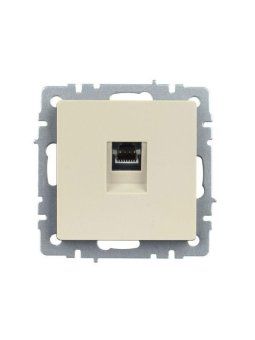 розетка компьютерная сп rj45 кат.5e brite рк10-бркр механизм беж. iek br-k10-1-k10 от магазина Штепсель и батарейка. - фото_2