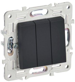 выключатель 3-кл. skandy 10а sk-v11g графит iek sk-v30-0-10-k53 от магазина Штепсель и батарейка. - фото_2