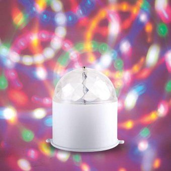 лампа светодиодная "диско" 6вт шар 3led rgb 230в ip20 в компакт. корпусе neon-night 601-252 от магазина Штепсель и батарейка. - фото_2