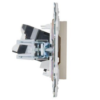 розетка компьютерная rj45 кат.5e skandy sk-k01b беж. iek sk-k10-1-k10 от магазина Штепсель и батарейка. - фото_4