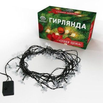гирлянда светодиодная "цветы сакуры" 7м 50led роз. 1.5вт ip20 с контроллером 8 режимов neon-night 303-038 от магазина Штепсель и батарейка. - фото_3