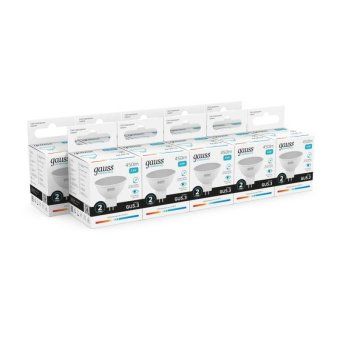 лампа светодиодная elementary 5.5вт mr16 софит 4100к нейтр. бел. gu5.3 450лм gauss 13526 от магазина Штепсель и батарейка. - фото_7