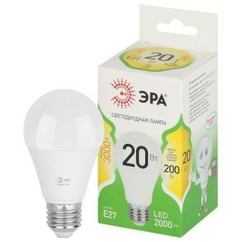 лампа светодиодная green line a60-20w-830-e27 gl 20вт груша 3000к свет тепл. e27 эра б0067106 от магазина Штепсель и батарейка.