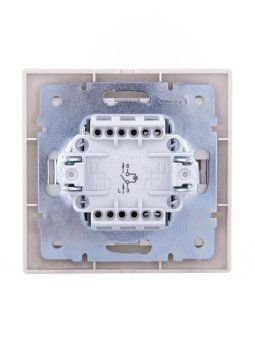 выключатель 1-кл. сп mira 10а ip20 с подсветкой со вставкой крем. lezard 701-0303-111 от магазина Штепсель и батарейка. - фото_2