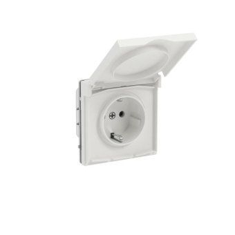 розетка силовая kant ip44 2p+e защ. шторки с крышкой бел. песок dkc 7010013 от магазина Штепсель и батарейка. - фото_2