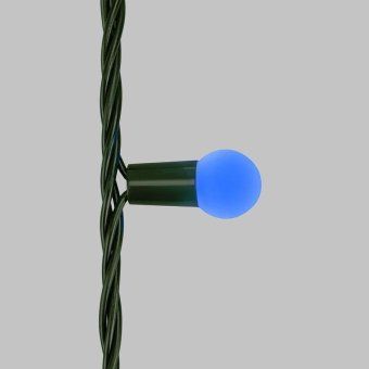 гирлянда светодиодная "мультишарики" 20м d15мм 200led мульти (rg/rb) 11вт 230в ip44 мигание провод зел. neon-night 303-609 от магазина Штепсель и батарейка. - фото_3