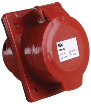 розетка встраиваемая 32а 3p+e+n 380в ip44 сси-425 iek psr42-032-5 от магазина Штепсель и батарейка.