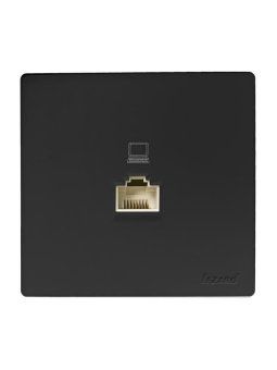 розетка компьютерная.1-м оп rj45 leto черн. бархат lezard 752-4200-139 от магазина Штепсель и батарейка.