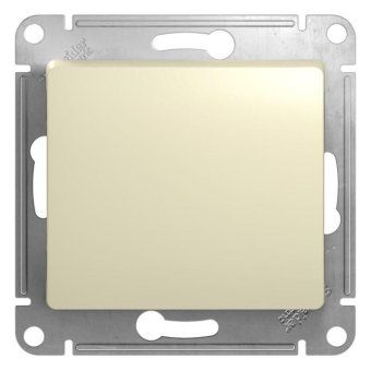 кнопка нажимная 1-кл. сп glossa 10а ip20 (сх. 1) 10ax механизм беж. se gsl000215 от магазина Штепсель и батарейка.