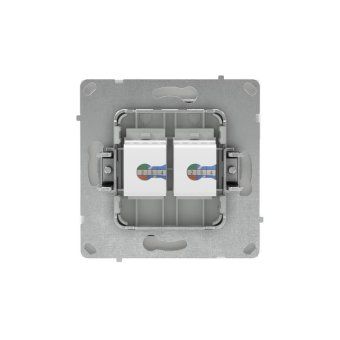 розетка компьютерная 2-м kant rj45 кат.5e без шторки бел. магнолия dkc 7000664 от магазина Штепсель и батарейка. - фото_3
