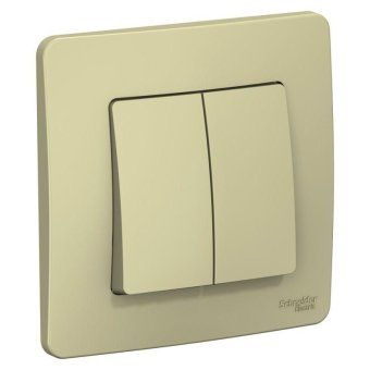 выключатель 2-кл. сп blanca 10а ip20 (сх. 5) 250в беж. se blnvs010507 от магазина Штепсель и батарейка.