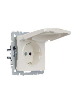 розетка brite рсбш10-3-брж 16а ip20 с заземл. защ. шторки с крышкой механизм жемчуж. iek br-r16-16-k36 от магазина Штепсель и батарейка. - фото_3