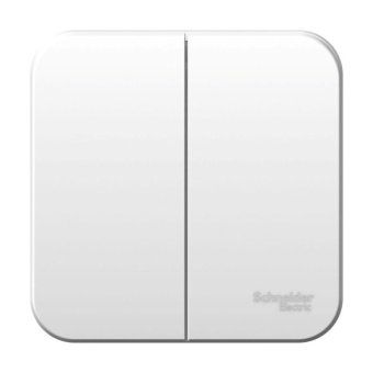 выключатель 2-кл. оп blanca 6а ip20 (сх. 5) 250в с изолир. пластиной бел. se blnva065011 от магазина Штепсель и батарейка.