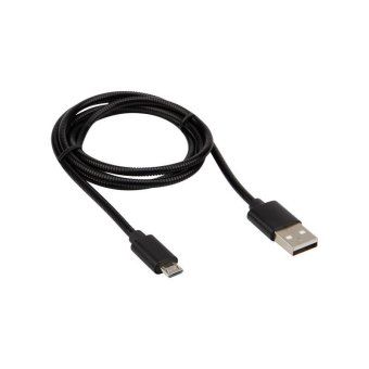 кабель usb microusb шнур в металлической оплетке серебристый rexant 18-4241 от магазина Штепсель и батарейка.