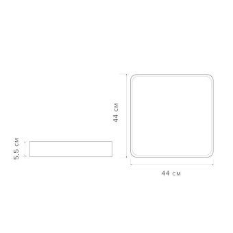 светильник светодиодный декоративный ppb scandic-s dim 72вт 3000-6500к ip20 настенно-потолочный бытовой диммир. wh/w jazzway 5037335 от магазина Штепсель и батарейка. - фото_7