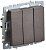 выключатель 3-кл. сп brite вс10-3-0-бртб 10а механизм бронза iek br-v30-0-10-k45 от магазина Штепсель и батарейка.