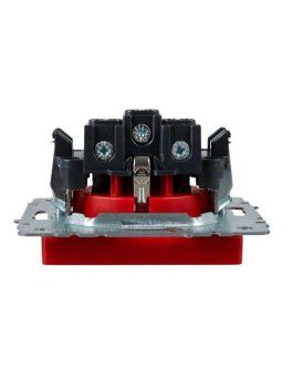 розетка brite рс14-1-0-брк 16а с заземл. защ. шторки механизм красн. iek br-r14-16-k04 от магазина Штепсель и батарейка. - фото_4