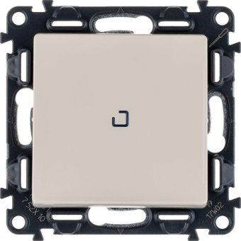 выключатель 1-кл. сп valena life 10а ip20 250в 10ax с подсветкой с лицев. панелью механизм сл. кость leg 752510 от магазина Штепсель и батарейка.