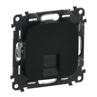 розетка компьютерная 1-м valena allure rj45 кат.5e utp с лицев. панелью механизм антрацит leg 753950 от магазина Штепсель и батарейка. - фото_5