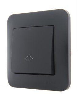 выключатель промежуточный 1-кл. 2п сп karina 10а ip20 механизм черн. бархат lezard 707-4288-107 от магазина Штепсель и батарейка. - фото_2