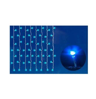 занавес светодиодный uld-c2030-240/twk blue ip67 с эффектом мерцания 3х2м соединяемый 240led cиний свет провод бел. uniel ul-00001358 от магазина Штепсель и батарейка.