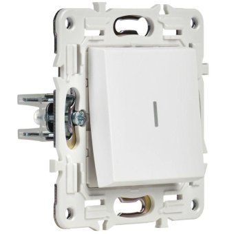 выключатель проходной 1-кл. skandy 10а sk-v08w с индикацией арктич. бел. iek sk-v12-1-10-k01 от магазина Штепсель и батарейка. - фото_3