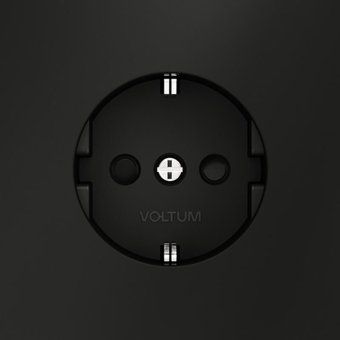 розетка 1-м сп s70 16а с заземл. защ. шторки механизм черн. матов. voltum vls040208 от магазина Штепсель и батарейка. - фото_3