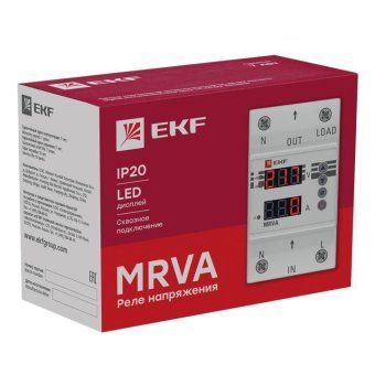 реле напряжения и тока с дисплеем mrva 40а proxima ekf mrva-40a от магазина Штепсель и батарейка. - фото_5