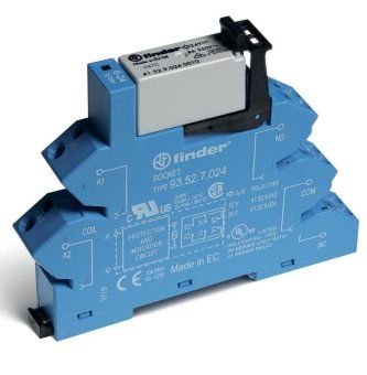 модуль интерфейсный электромеханич. реле 2co 8а agni 24в dc (чувствит.) ip20 безвинт. клеммы (пружинный зажим) finder 386270240050 от магазина Штепсель и батарейка.