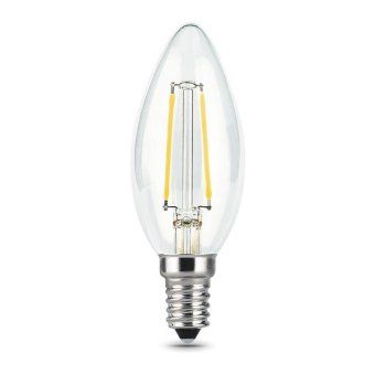 лампа светодиодная филаментная black filament 7вт свеча 2700к тепл. бел. e14 550лм gauss 103801107 от магазина Штепсель и батарейка. - фото_3