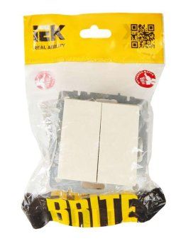 выключатель проходной 2-кл. сп brite вс10-2-6-бркр 10а механизм беж. iek br-v22-0-10-k10 от магазина Штепсель и батарейка. - фото_6