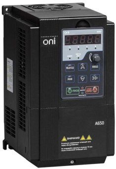 преобразователь частоты a650 380в 3ф 0.75квт 2.5а oni a650-33e0075t от магазина Штепсель и батарейка.