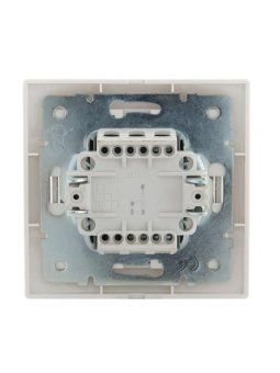 переключатель проходной 1-кл. сп mira 10а ip20 с бел.вставкой бел. lezard 701-0202-105 от магазина Штепсель и батарейка. - фото_2
