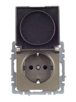 розетка brite рсбш10-3-44-брш 16а ip44 с заземл. защ. шторки с крышкой механизм шампань iek br-r16-16-44-k37 от магазина Штепсель и батарейка. - фото_2