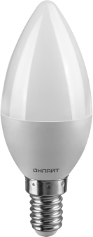 лампа светодиодная 71 628 oll-c37-6-230-2.7k-e14-fr 6вт свеча 2700к тепл. бел. e14 450лм 220-240в онлайт 71628 от магазина Штепсель и батарейка.