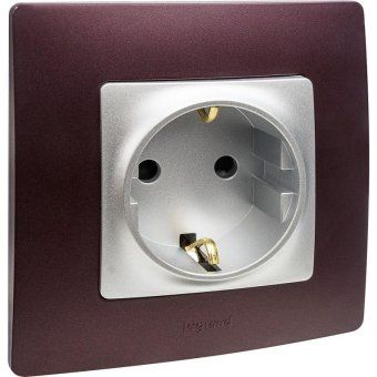 розетка 1-м сп etika 16а ip31 250в 2p+e с заземл. защ. шторки немецк. стандарт винтов. клеммы механизм алюм. leg 672422 от магазина Штепсель и батарейка. - фото_7