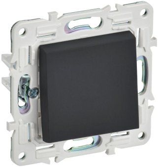 выключатель 1-кл. skandy 10а sk-v01g графит iek sk-v10-0-10-k53 от магазина Штепсель и батарейка.
