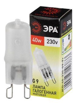 лампа галогенная g9-jcd-40-230v-fr 40вт капсула g9 230в эра c0027368 от магазина Штепсель и батарейка.