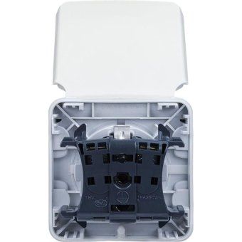 розетка 1-м сп plexo 16а ip55 2p+e с заземл. с крышкой немецк. стандарт винтов. клеммы механизм бел. leg 069639 от магазина Штепсель и батарейка. - фото_2