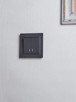 выключатель 2-кл. сп brite вс10-2-1-брг 10а с индик. механизм графит iek br-v20-1-10-k53 от магазина Штепсель и батарейка. - фото_7