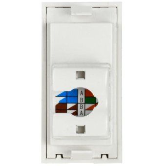 розетка компьютерная 1-м 1мод. rj45 кат.5e utp механизм primer iek ckk-40d-ri1-k01 от магазина Штепсель и батарейка. - фото_3