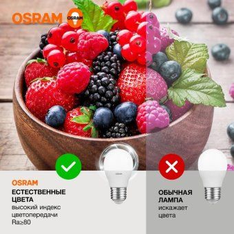 лампа светодиодная led value p 12вт 6500к холод. бел. e27 960лм p матов. пластик 220-240в (замена 100вт) osram 4099854309182 от магазина Штепсель и батарейка. - фото_4