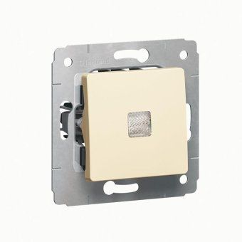 выключатель 1-кл. сп cariva 10а ip20 250в 10ax с подсветкой механизм сл. кость leg 773710 от магазина Штепсель и батарейка.