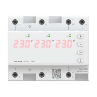 реле напряжения d6-63 red welrok 4660251140410 от магазина Штепсель и батарейка.