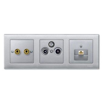 плата merten центральная tv/fm х2 х3 алюм. sche mtn297560 от магазина Штепсель и батарейка.