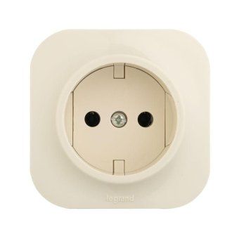 розетка 1-м оп quteo 16а ip20 2p без заземл. без защ. шторок сл. кость leg 782240 от магазина Штепсель и батарейка. - фото_4