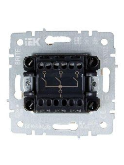выключатель 3-кл. сп brite вс10-3-0-бркр 10а механизм беж. iek br-v30-0-10-k10 от магазина Штепсель и батарейка. - фото_5