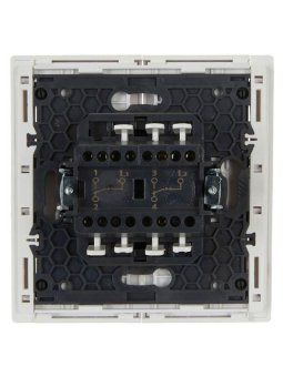 выключатель проходной 2-кл. сп forte&piano 10а fp207 бел. iek fp-v22-0-10-1-k01 от магазина Штепсель и батарейка. - фото_3